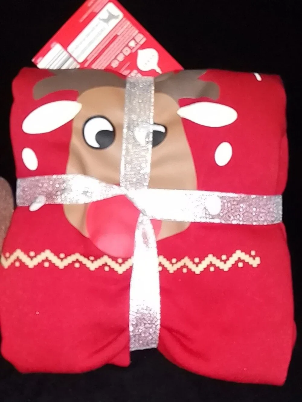 Holiday Reindeer Pet Sweatshirt - Red